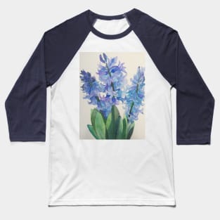 Three blue hyacinths watercolour painting Baseball T-Shirt